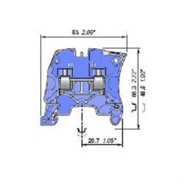 ABB ZS10 Клемма винтовая 10мм.кв., синяя