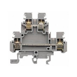 ABB MA2,5/5.D2 Entrelec Клеммник винтовой 2-х уровневый до 2.5мм.кв., серый "фазный"