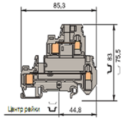 ABB D4/6.D2.ADO Клеммник ADO 4мм.кв