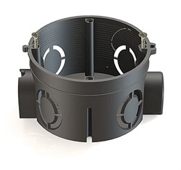 Коробка установочная GREENEL GE40010-05 Коробка установочная GREENEL для скр.монтажа в кирпичных стенах GE40010-05 черн 2самореза