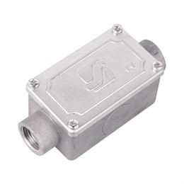 DKC Cosmec Коробка протяжная алюминиевая 118х51х42, 2 ввода 180гр., М16х1.5, IP55