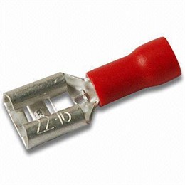 Наконечник FDD 1.25-187(8) латунный 0,5-1,5мм2 "мама" 4,8х0,8мм изолированный