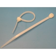 Стяжка нейлоновая 100х3,6мм, открывающаяся, (белая), KSS (уп.100шт.)