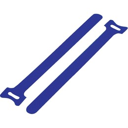 Стяжка с липучкой 135х12мм, открывающаяся, (синяя), KSS (уп.20 шт.)
