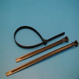 Стяжка нейлоновая 300х7,6мм, открывающаяся, (черная), KSS (уп.100шт.)