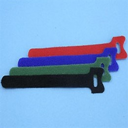 Стяжка с липучкой 135х12мм, открывающаяся, (красная), KSS (уп.20 шт.)