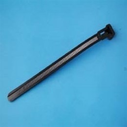 Стяжка нейлоновая 150х7,6мм, открывающаяся, (черная), KSS (уп.100шт.)