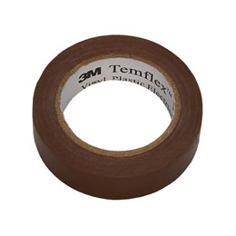 Лента Temflex 1300 15ммХ10м изоляционная коричневая ПВХ (3М)