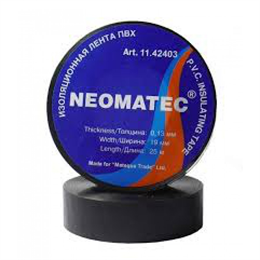 Изолента NEOMATEC 19мм х 25м черная