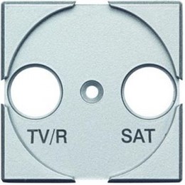 BT Axolute Алюминий Лицевая панель для розеток TV/FM SAT