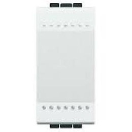 N4001N Bticino LivingLight Выключатель с винтовыми клемами. размер 1 модуль. цвет белый