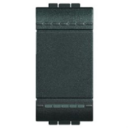 L4005N Bticino LivingLight. Кнопка с винтовыми клемами. размер 1 модуль. цвет антрацит