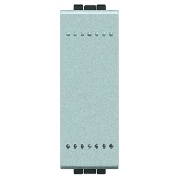 NT4001N Bticino LivingLight Выключатель с винтовыми клемами. размер 1 модуль. цвет алюминий