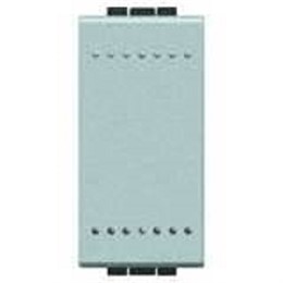 NT4005N Bticino LivingLight Кнопка с винтовыми клемами. размер 1 модуль. цвет алюминий