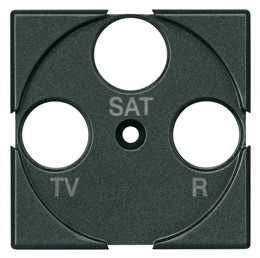 BT Axolute Антрацит Панель лицевая для розеток TV FM SAT
