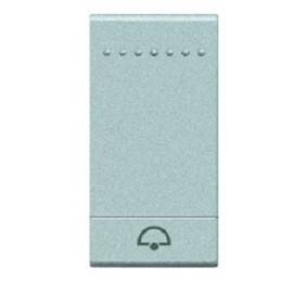 NT4915M2DN Bticino LivingLight Клавиша Звонок. размер 2 модуля. цвет алюминий