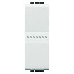 N4051A Bticino LivingLight Выключатель Axial с автоматическими клемами. размер 1 модуль. цвет белый