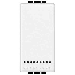 N4044N Bticino LivingLight Кнопка (NO). 10А. 2P с независимыми контактами. цвет белый
