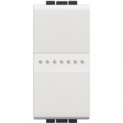 N4055A Bticino LivingLight Кнопка Axial с автоматическими клемами. размер 1 модуль. без клавиши