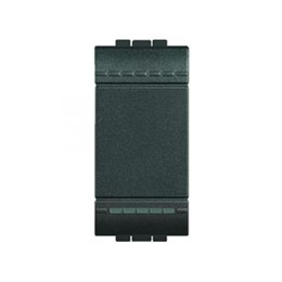 L4003N Bticino LivingLight. Переключатель с винтовыми клемами. размер 1 модуль. цвет антрацит