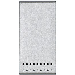 NT4044N Bticino LivingLight Кнопка (NO). 10А. 2P с независимыми контактами. цвет алюминий