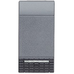 L4044N Bticino LivingLight. Кнопка (NO). 10А. 2P с независимыми контактами. цвет антрацит