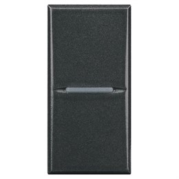 BT Axolute Антрацит Axial Выключатель 16А 1 мод (безвинт.зажим)