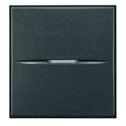 BT Axolute Антрацит Axial Выключатель кнопочный 10А (1NO контакт), 1 мод