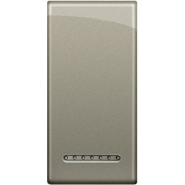 LN4931TC Bticino LivingLight Клавиша металлическая Титан. размер 1 модуль