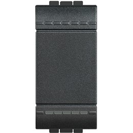 L4004N Bticino LivingLight. Переключатель промежуточный с механическими клемами. размер 1 модуль. цвет антрацит