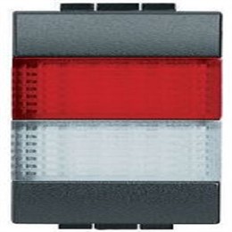 L4372AV Bticino LivingLight. Сигнальный элемент. оранжевая/зеленая 1 модуль для ламп 11250L-11251L-11252L