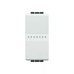 N4054 Bticino LivingLight Переключатель промежуточный Axial с винтовыми клемами. размер 1 модуль. цвет белый