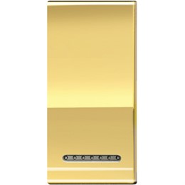 LN4931OA Bticino LivingLight Клавиша металлическая Золото. размер 1 модуль