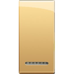 LN4931OC Bticino LivingLight Клавиша металлическая Золото. размер 1 модуль