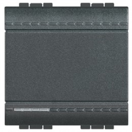 L4004M2N Bticino LivingLight Переключатель промежуточный с механическими клемами. размер 2 модуля. цвет антрацит