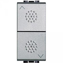 NT4037 Bticino Кнопка 10А. двойная с блокировкой. 1P-NО 1P-NО