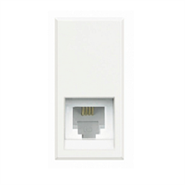 Bticino Axolute White Розетка телефон RJ11 1 мод HD4258C11N
