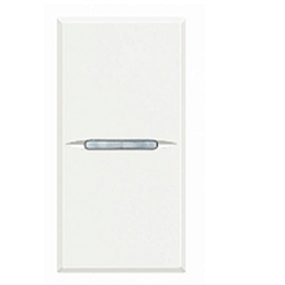 Bticino Axolute White Axial Переключатель перекрестный 16А 1 мод HD4004