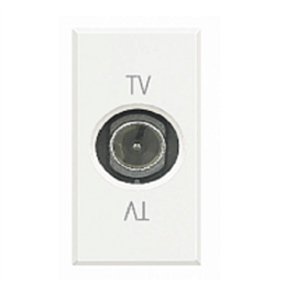 Bticino Axolute White Розетка TV оконечная 1 мод HD4202DC