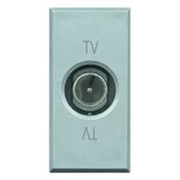 BT Axolute Алюминий Розетка TV оконечная 1 мод