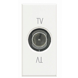 Bticino Axolute White Розетка TV оконечная "папа" с возможностью обратной связи 1 мод HD4202D