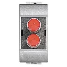NT4268ST Bticino Сдвоенный разъём для оптоволоконной линии — кабельное гнездо SТ — дуплекс