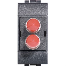 L4268ST Bticino LivingLight. Сдвоенный разъём для оптоволоконной линии — кабельное гнездо SТ — дуплекс