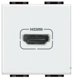 N4284 Bticino LivingLight Разъем HDMI. цвет белый