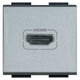 NT4284 Bticino LivingLight Разъем HDMI. цвет алюминий