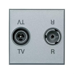 BT Axolute Алюминий Розетка ТV-RD оконечная 2 мод