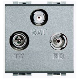 NT4210D Bticino Тройная коаксиальная оконечная розетка для TV