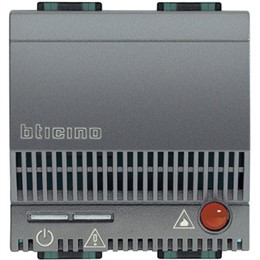 L4520 Bticino LivingLight. Повторитель сигналов для детекторов газа со световой и звуковой сигнализацией (85дБ). 6А актив. и 2А индуктив. нагрузки. 2 модуля