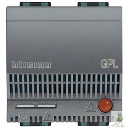 L4512/12 Bticino LivingLight. Детектор GPL со световой и звуковой сигнализацией (85дБ). питание 12В. 2 модуля