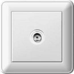 Wessen 59 Бежевый Розетка TV оконечная в сборе с рамкой RTS-151-28